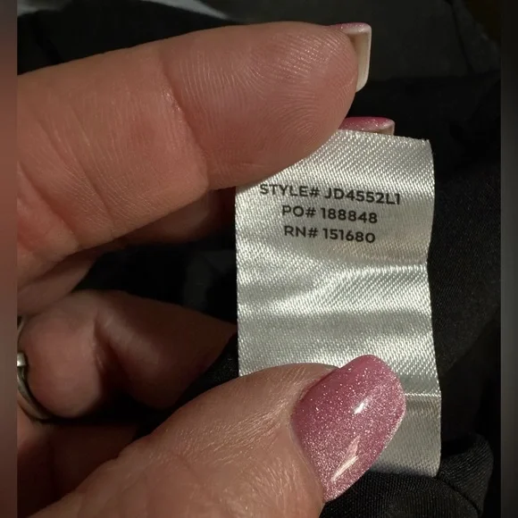 Lulus NWT “Adorable Mood” Black Floral Jacquard Puff Sleeve Babydoll Dress Large - Picture 7 of 16